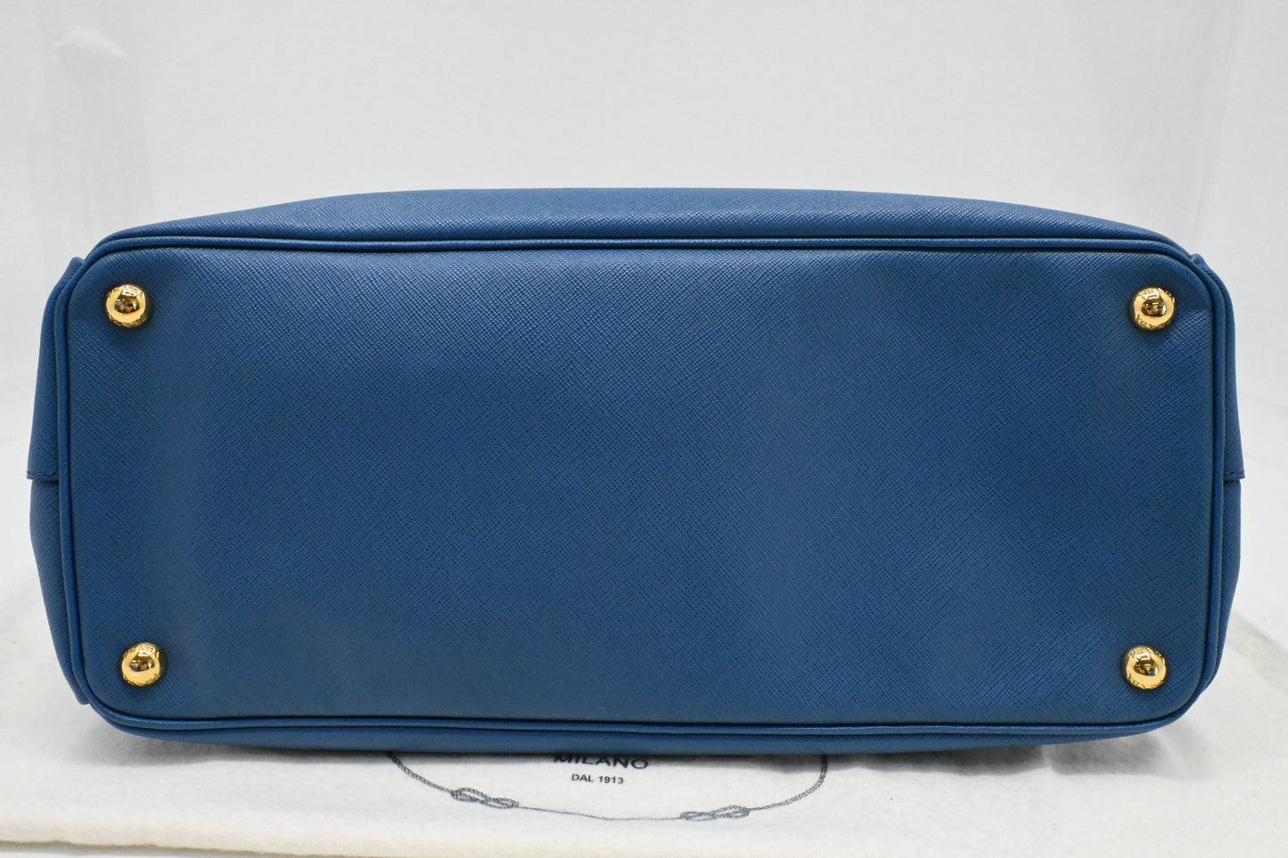 Prada Galleria Large in Blue Saffiano Leather
