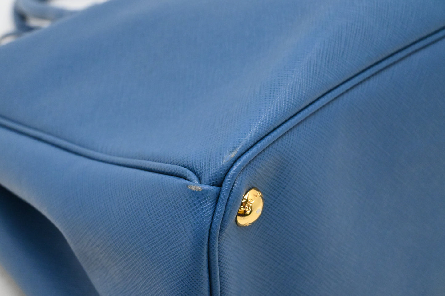 Prada Galleria Large in Blue Saffiano Leather