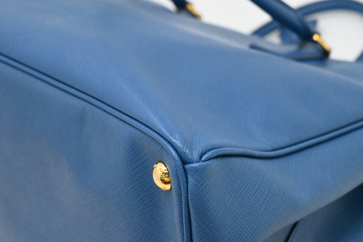 Prada Galleria Large in Blue Saffiano Leather