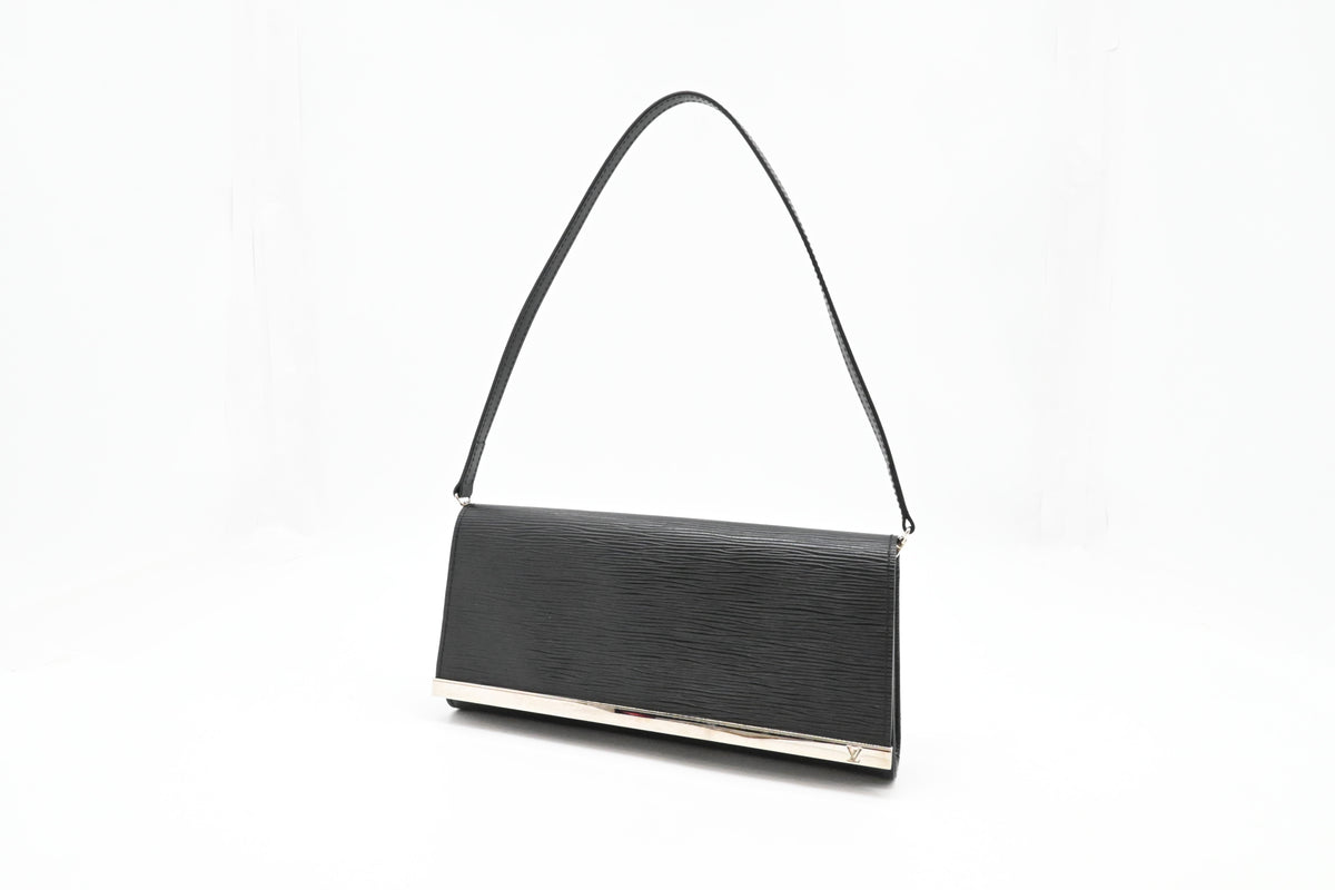 Louis Vuitton Pochette Sevigne in Black Epi Leather