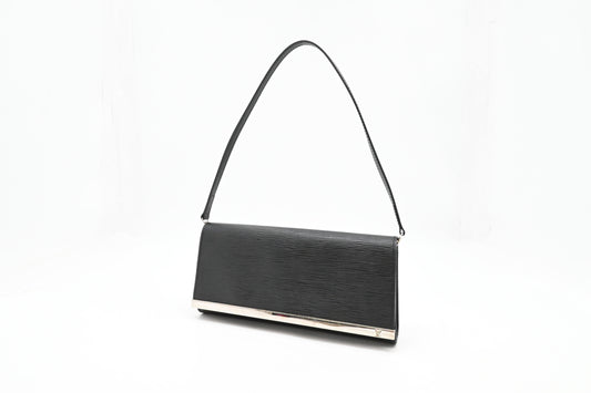 Louis Vuitton Pochette Sevigne in Black Epi Leather