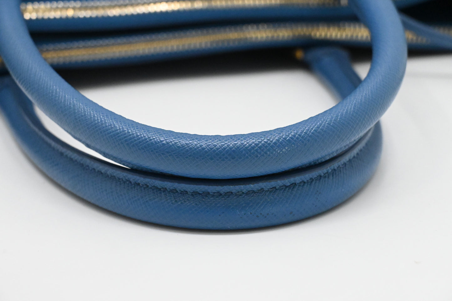 Prada Galleria Large in Blue Saffiano Leather