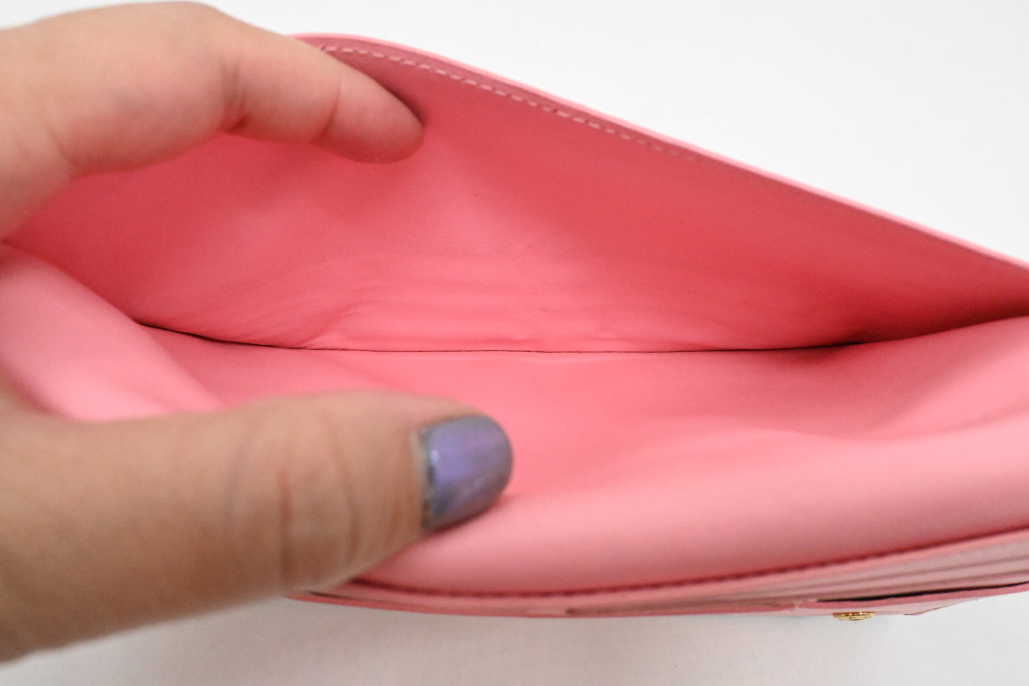 Louis Vuitton Steamer Long Wallet in Green, Pink and White Leather