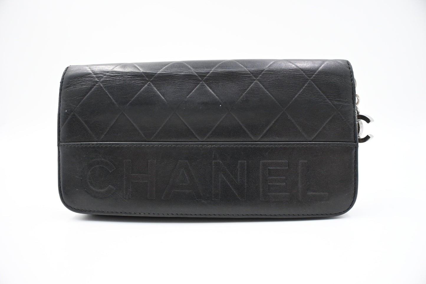 Chanel Long Wallet in Black Leather
