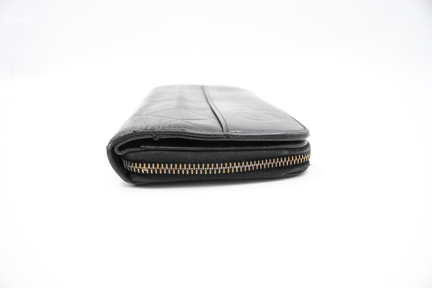 Chanel Long Wallet in Black Leather