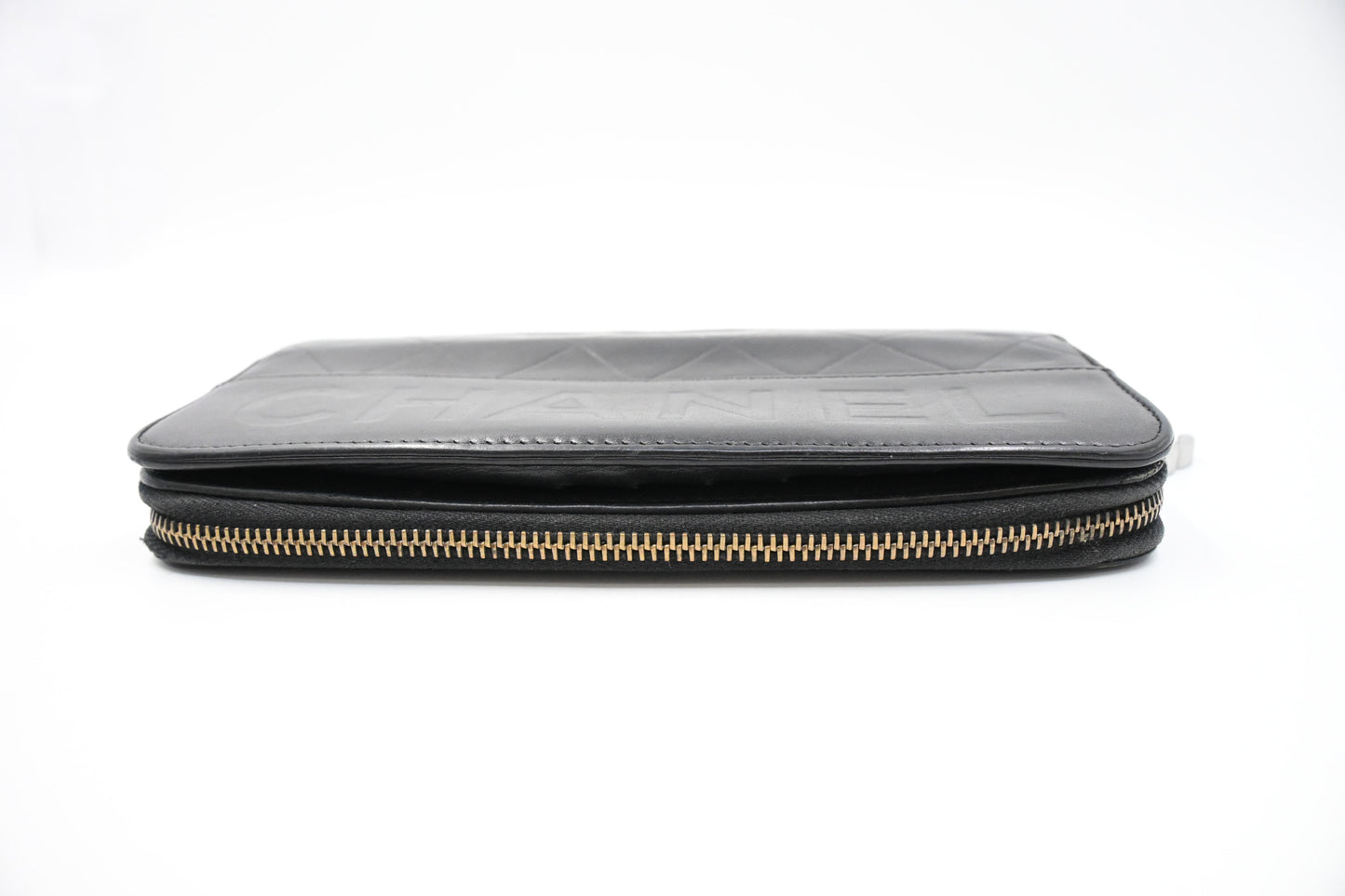 Chanel Long Wallet in Black Leather