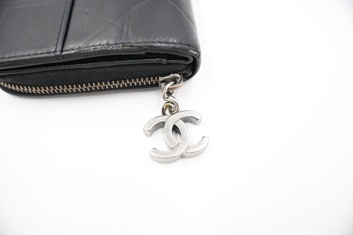 Chanel Long Wallet in Black Leather