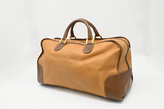 Loewe Amazona Travel Bag in Light Brown Leather