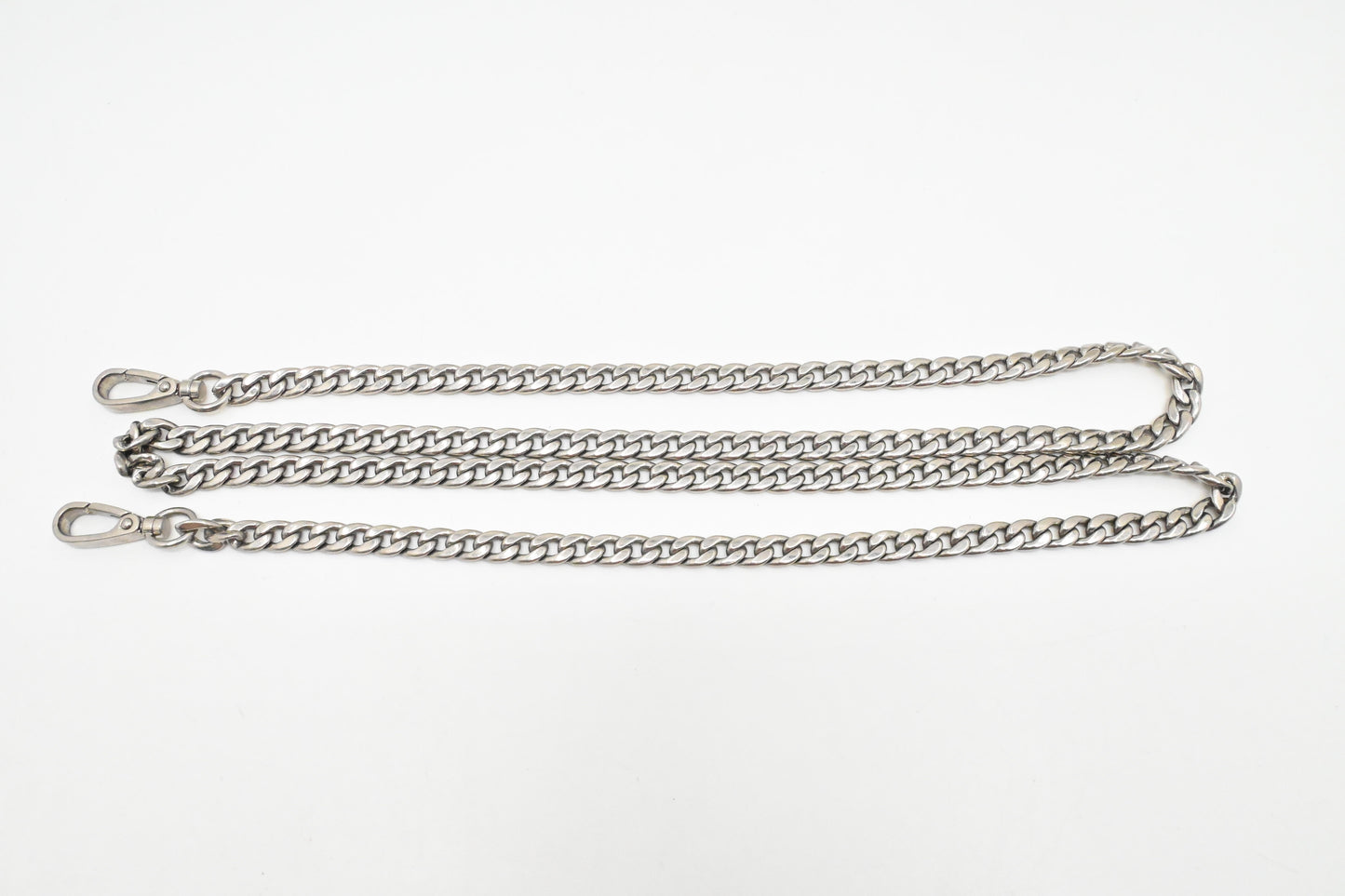 Prada Spazzolato Sidonie Chain Crossbody in White Leather