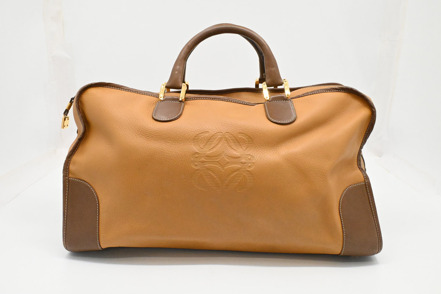 Loewe Amazona Travel Bag in Light Brown Leather