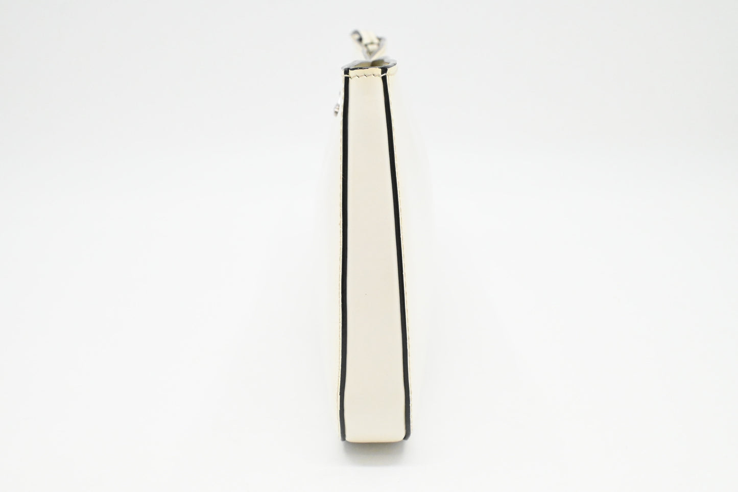 Prada Spazzolato Sidonie Chain Crossbody in White Leather