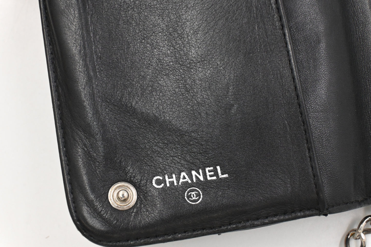 Chanel Long Wallet in Black Leather
