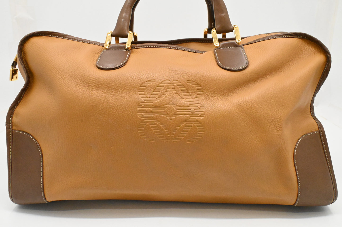 Loewe Amazona Travel Bag in Light Brown Leather