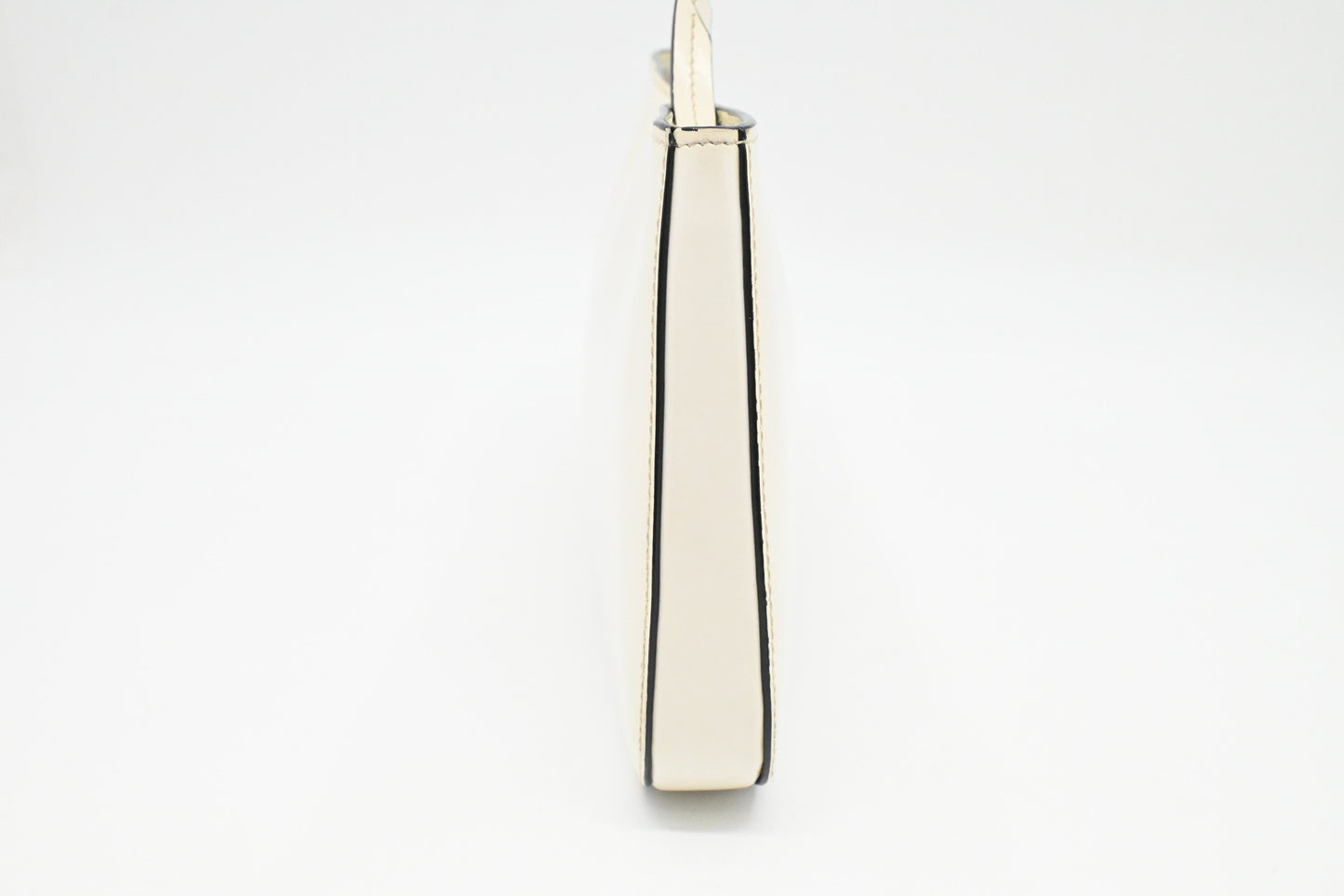 Prada Spazzolato Sidonie Chain Crossbody in White Leather