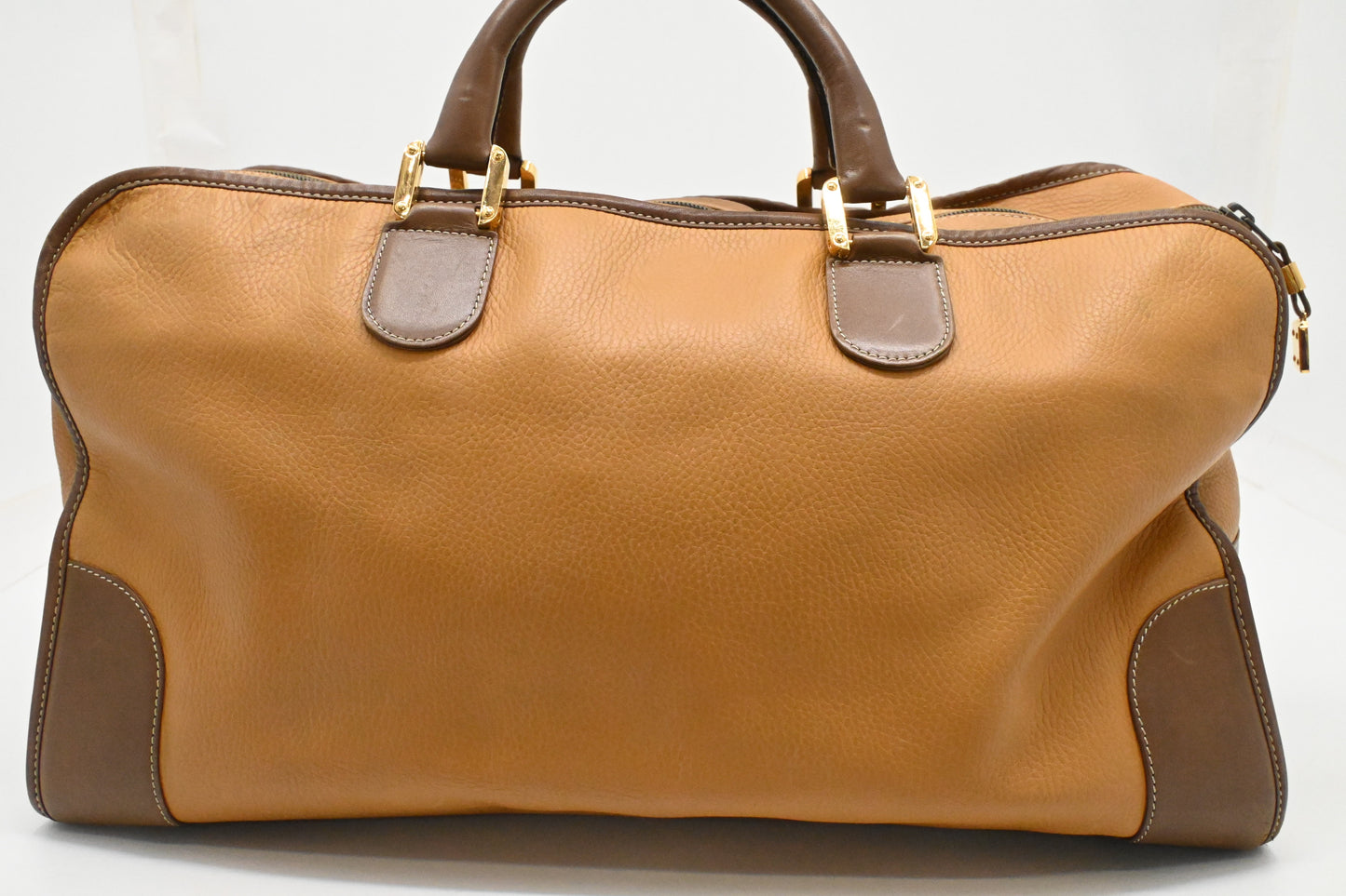 Loewe Amazona Travel Bag in Light Brown Leather