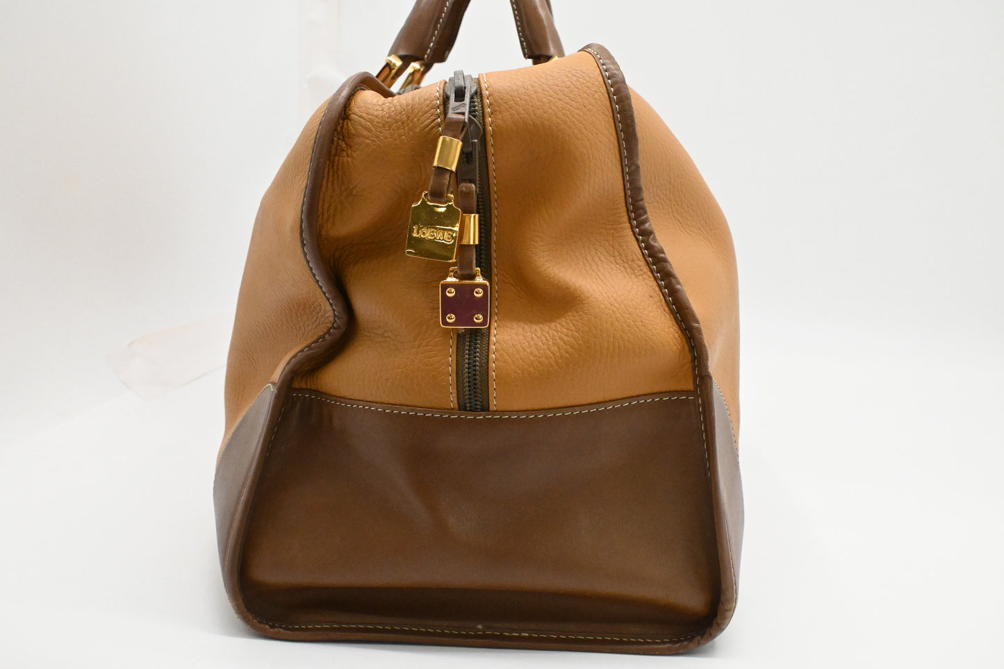 Loewe Amazona Travel Bag in Light Brown Leather