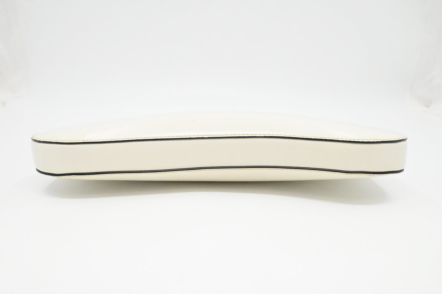 Prada Spazzolato Sidonie Chain Crossbody in White Leather