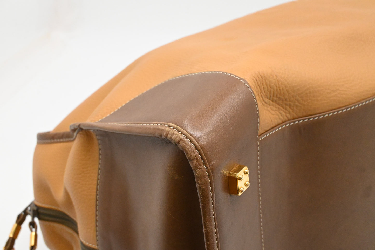 Loewe Amazona Travel Bag in Light Brown Leather