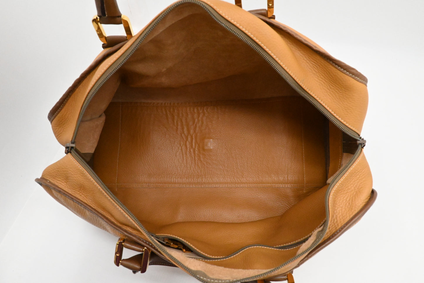 Loewe Amazona Travel Bag in Light Brown Leather
