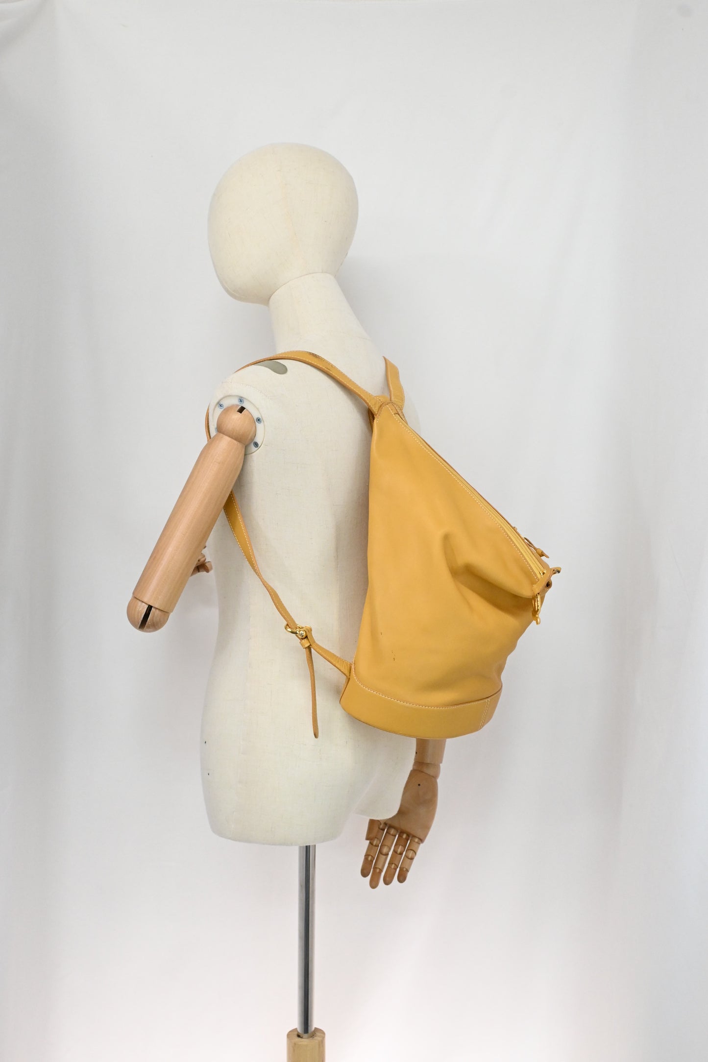 Loewe Backpack in Yellow Leather