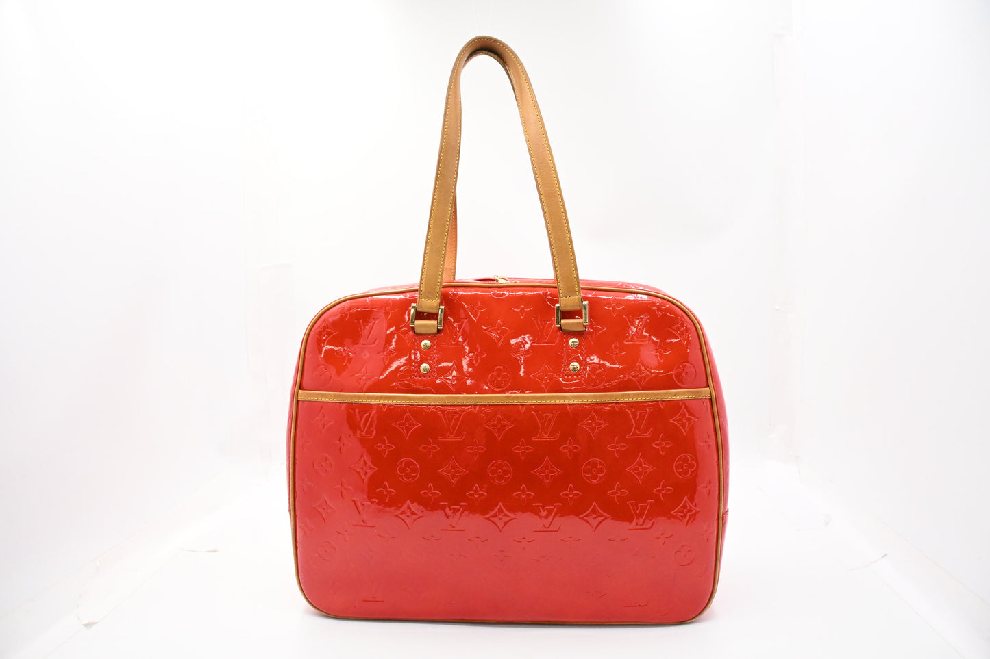 Louis Vuitton Sutton in Red Vernis Leather