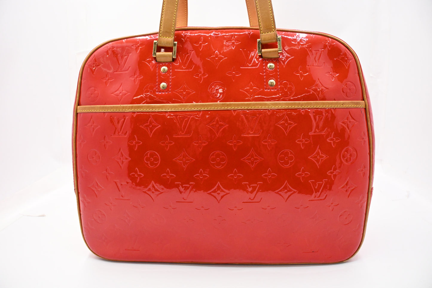 Louis Vuitton Sutton in Red Vernis Leather