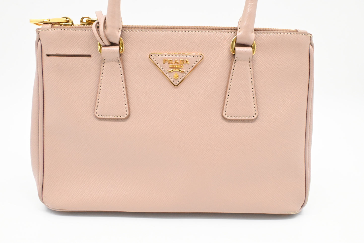 Prada Small Galleria in Pink Saffiano Leather