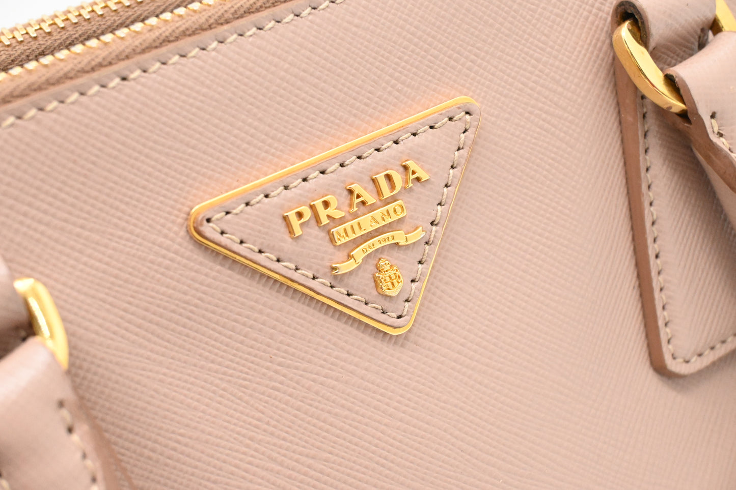Prada Small Galleria in Pink Saffiano Leather