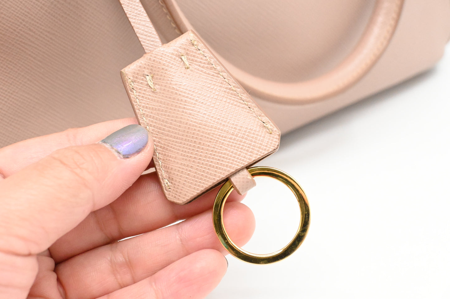 Prada Small Galleria in Pink Saffiano Leather