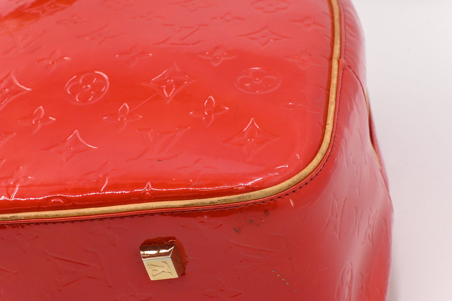 Louis Vuitton Sutton in Red Vernis Leather