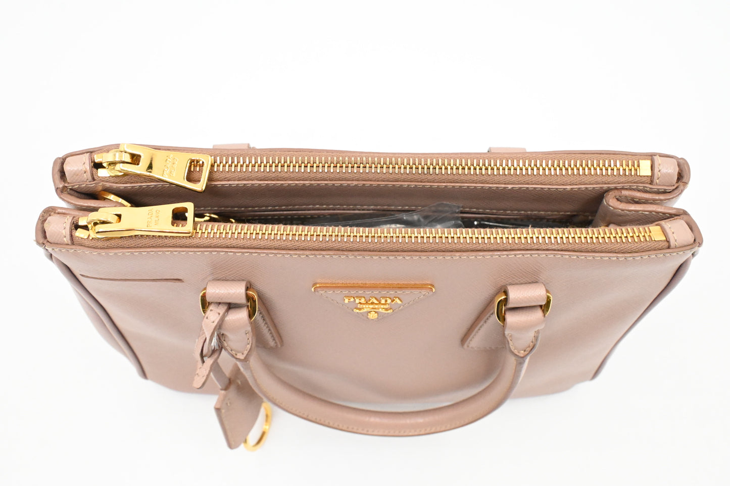 Prada Small Galleria in Pink Saffiano Leather