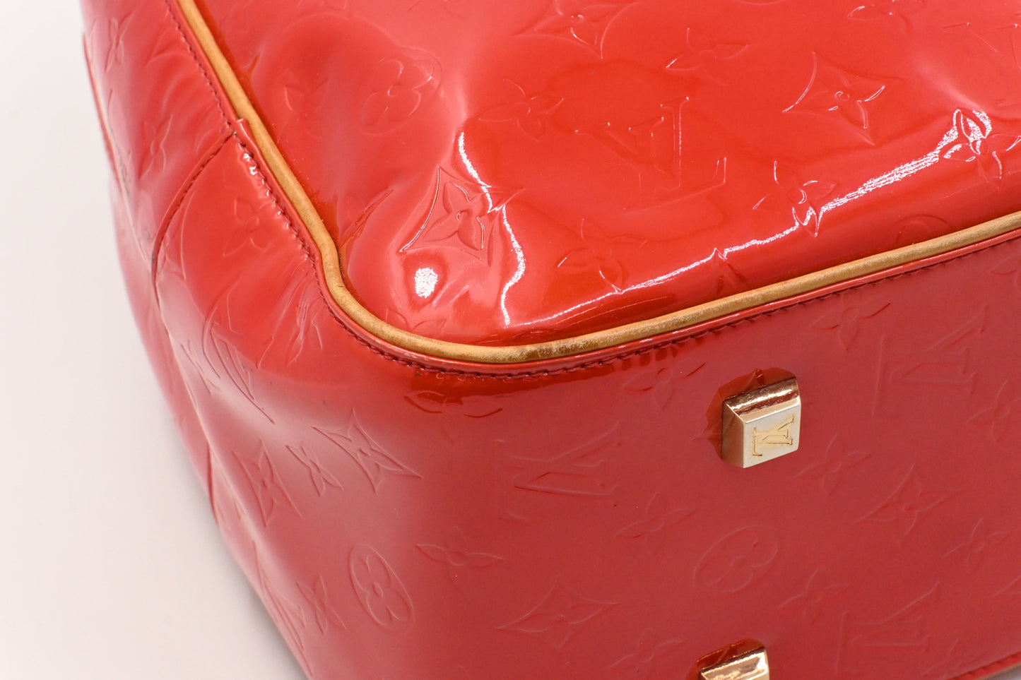 Louis Vuitton Sutton in Red Vernis Leather