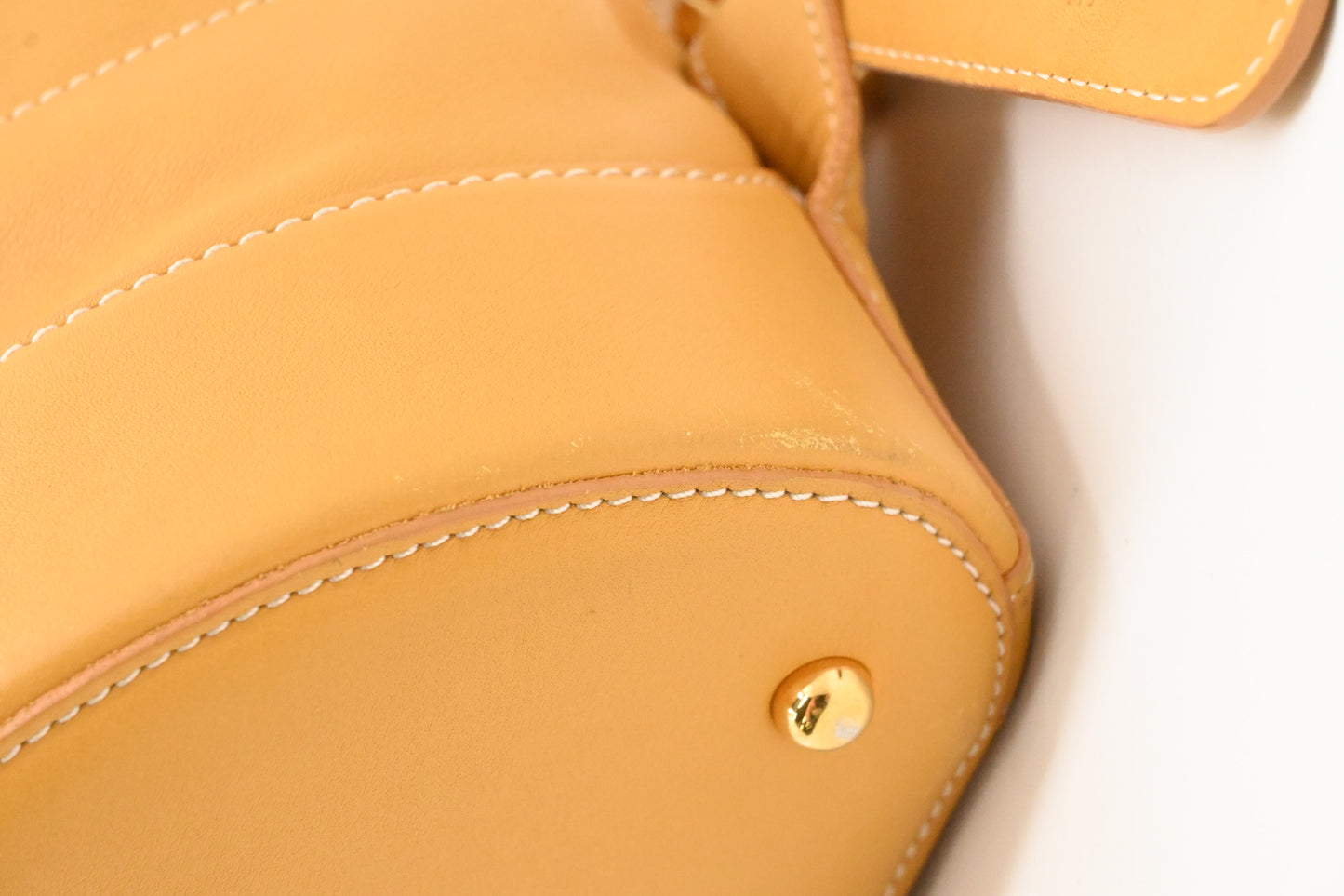 Loewe Backpack in Yellow Leather