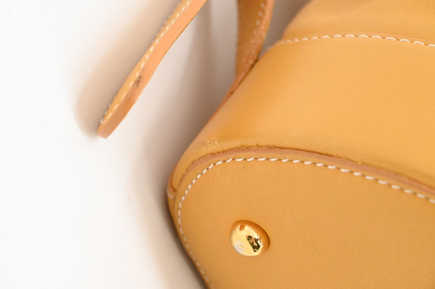 Loewe Backpack in Yellow Leather