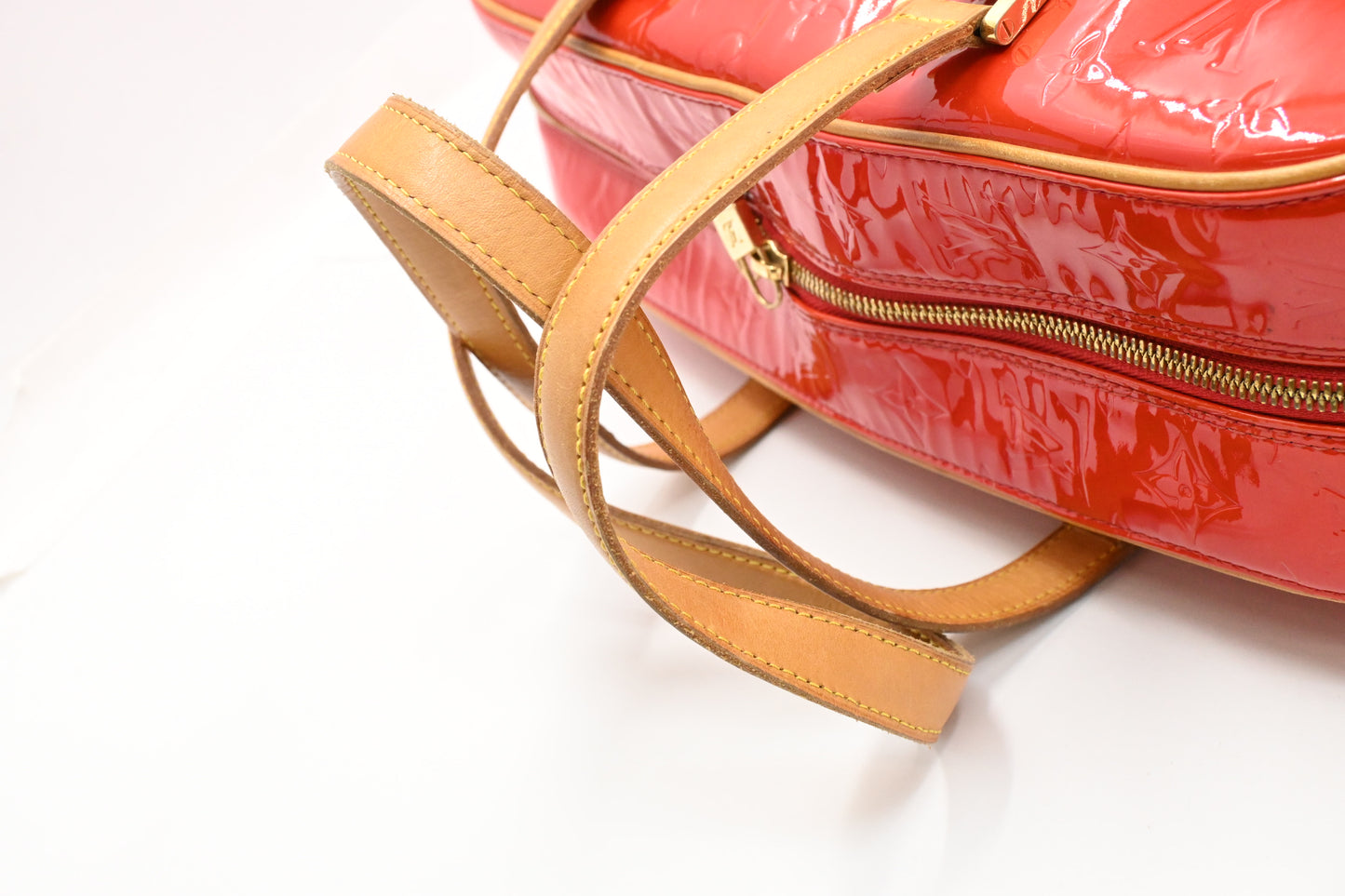 Louis Vuitton Sutton in Red Vernis Leather