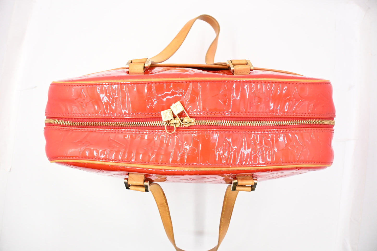 Louis Vuitton Sutton in Red Vernis Leather