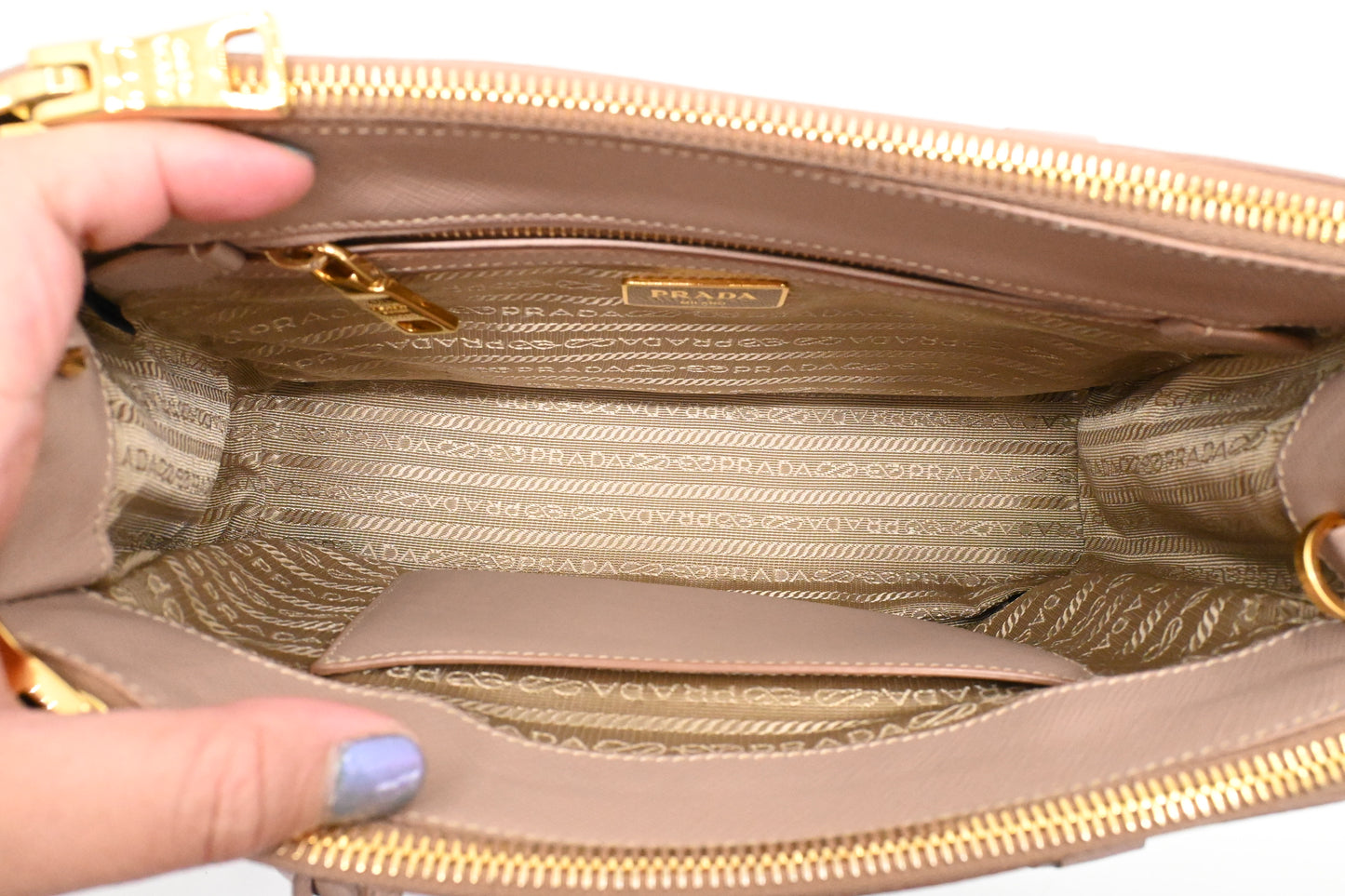 Prada Small Galleria in Pink Saffiano Leather