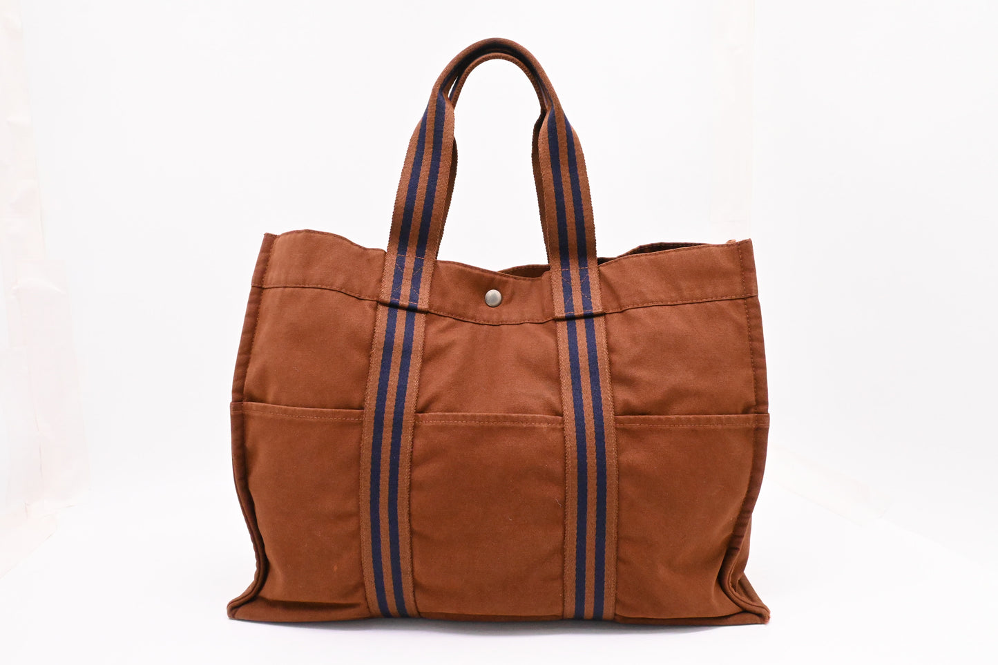 Hermes Fourre-Tout GM in Brown Canvas