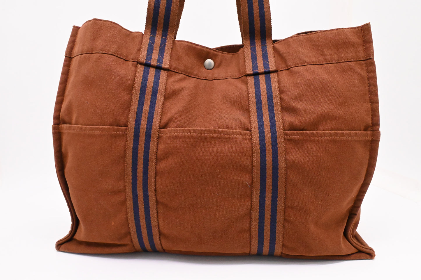 Hermes Fourre-Tout GM in Brown Canvas