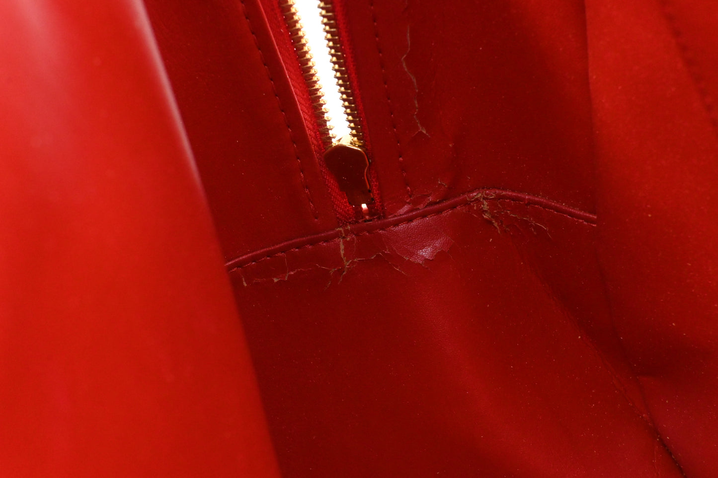 Louis Vuitton Sutton in Red Vernis Leather