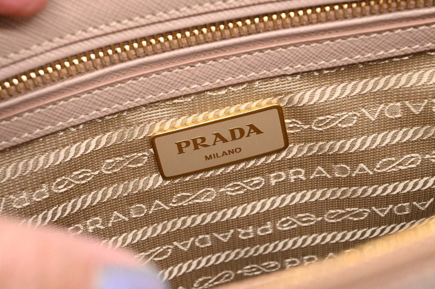 Prada Small Galleria in Pink Saffiano Leather