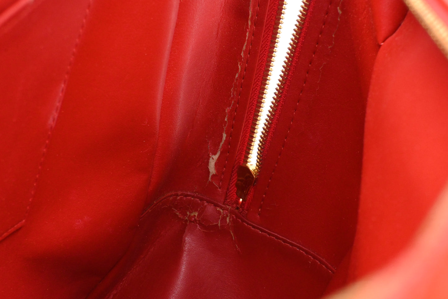 Louis Vuitton Sutton in Red Vernis Leather