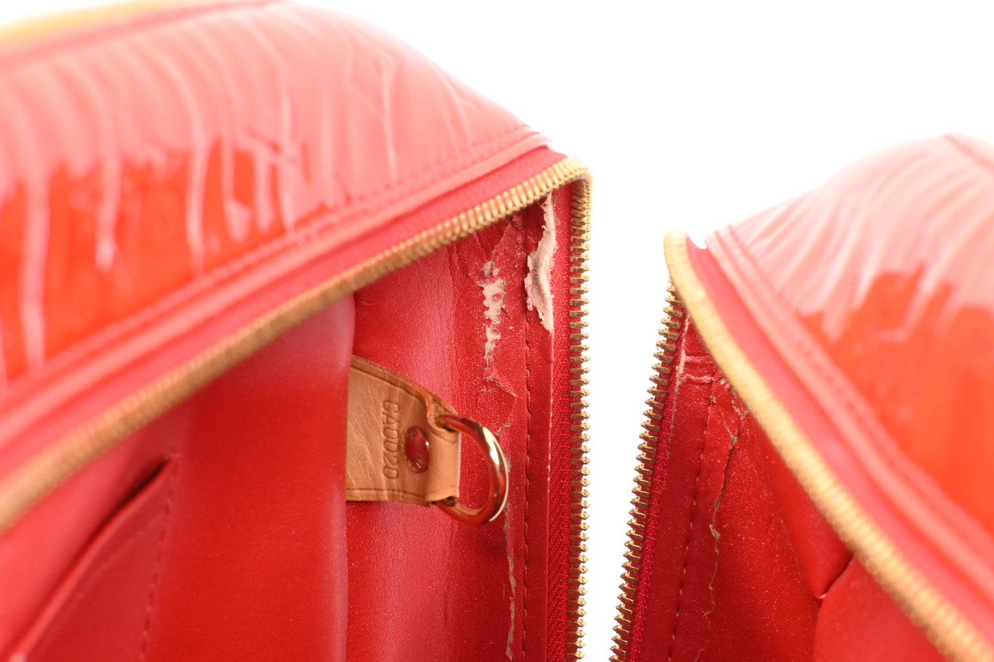 Louis Vuitton Sutton in Red Vernis Leather