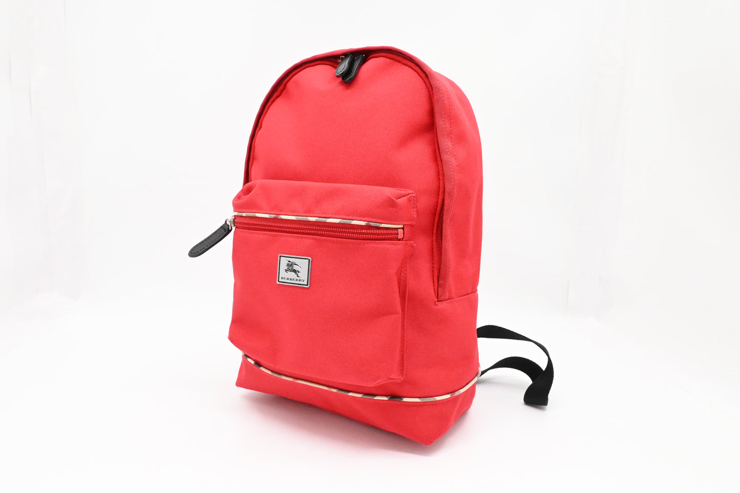Burberry Backpack in Red Canvas