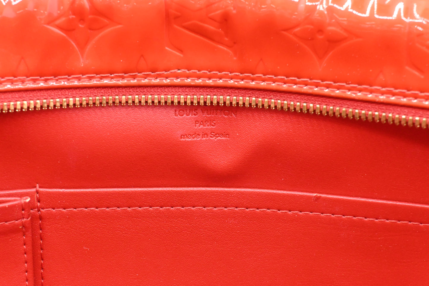Louis Vuitton Sutton in Red Vernis Leather