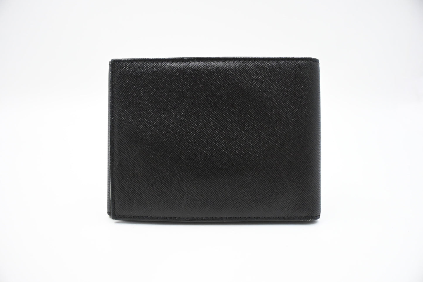 Prada Trifold Wallet in Black Saffiano Leather