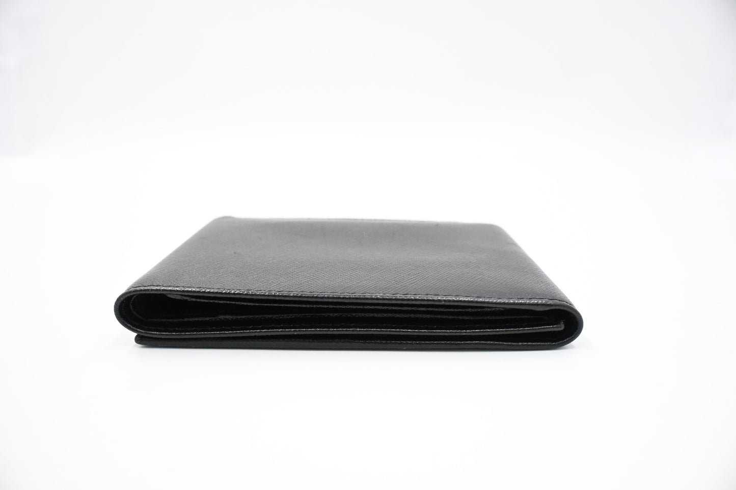 Prada Trifold Wallet in Black Saffiano Leather