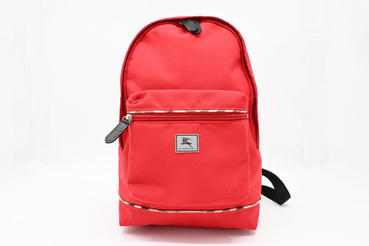 Burberry Backpack in Red Canvas