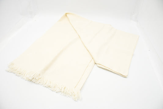 Hermes New Libris Stole in Cream Cashmere and Silk