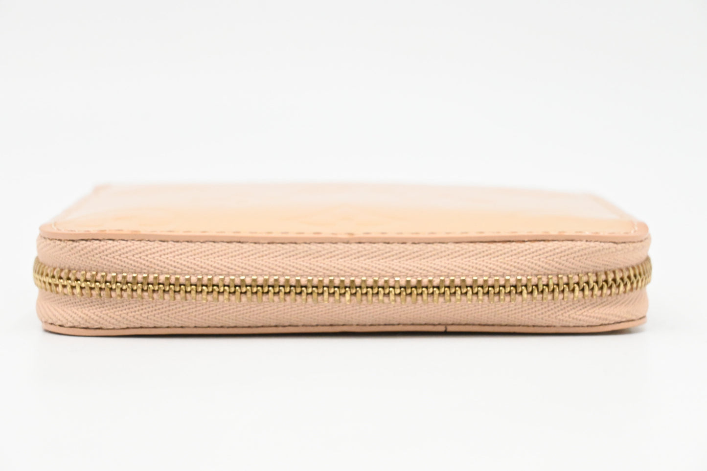 Louis Vuitton Zippy Compact Wallet in Beige Vernis Leather